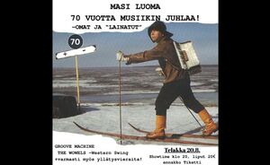 Masi Luoma – 70 vuotta musiikin juhlaa! Groove Machine, The Wowels + yllätysvieraita