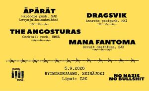 Lakeus punk ry: Äpärät, Dragsvik, The Angosturas, Mana Fantoma