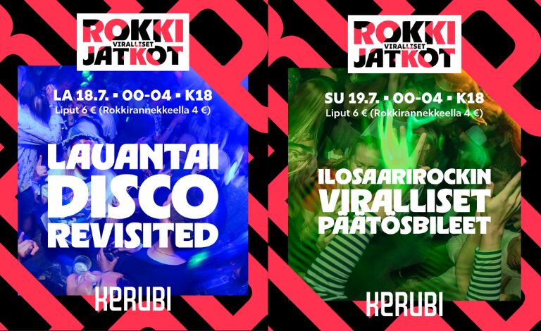 Ilosaarirokin viralliset jatkot - VIP-pöydät Liput