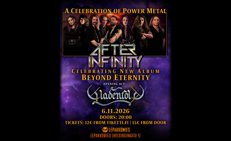 A Celebration of Power Metal - After Infinity & Gladenfold Liput