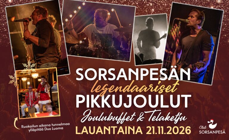 Sorsanpesän Legendaariset Pikkujoulut Liput