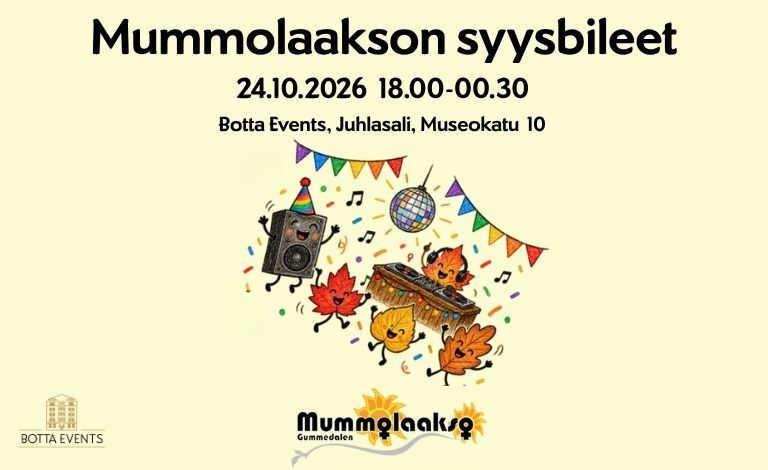 Mummolaakson syysbileet Liput