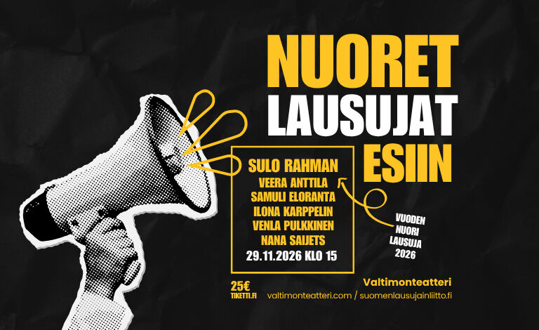 Nuoret lausujat esiin Liput
