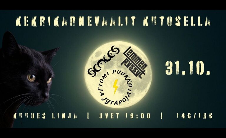 Kekrikarnevaalit Kutosella - Scales, Lemmenpyssyt, Tomi Puukko ja Jytäpojat Liput