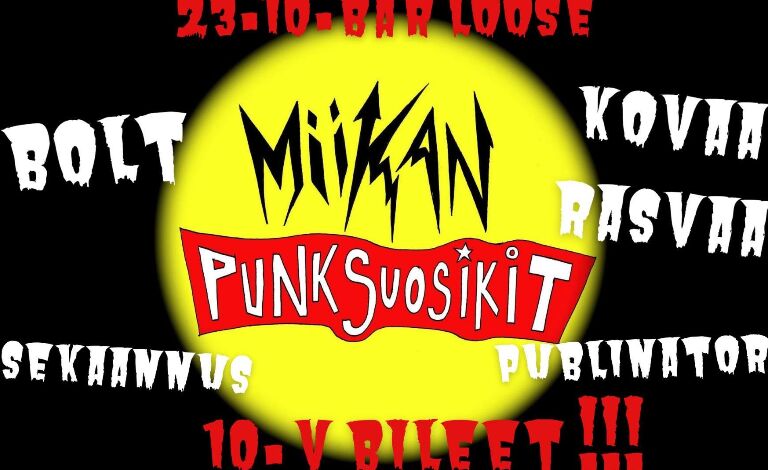 Miikan Punksuosikit 10 v bileet Liput