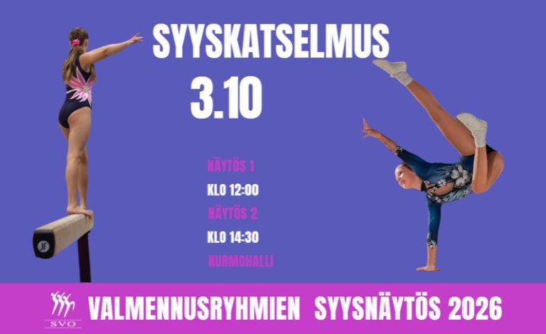 Seinäjoen Voimistelijoiden syyskatselmus Liput