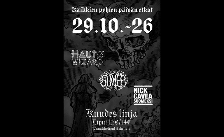 Hauta Wizard, Sumea, Nick Cavea suomeksi Liput