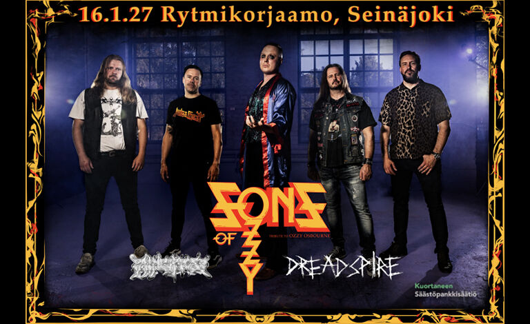 Tribute to Ozzy Osbourne: Sons of Ozzy, Pain Purpose & Dreadspire Liput