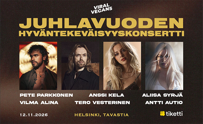 Viral Vegans: Juhlavuoden hyväntekeväisyyskonsertti Liput