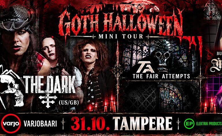 Goth Halloween: The Dark (US/GB), Miss Fortune Burlesque show (GB), The fair attempts, DJ Zynthexia Liput
