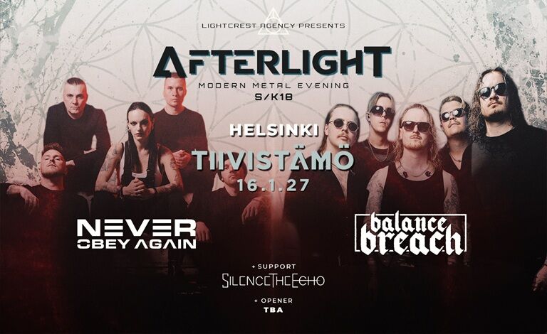 Never Obey Again (ITA), Balance Breach, Silence The Echo + opener Liput