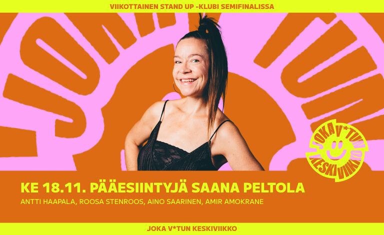 Joka v*tun keskiviikko: Saana Peltola Liput