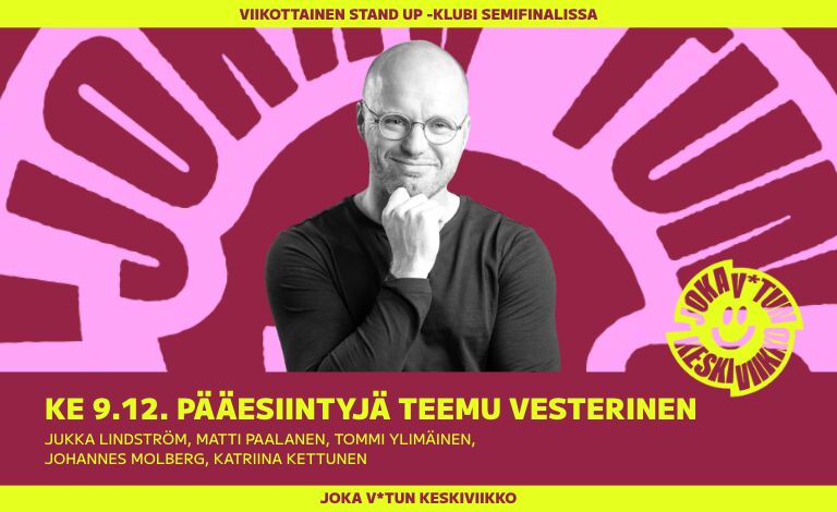 Joka v*tun keskiviikko: Teemu Vesterinen Liput