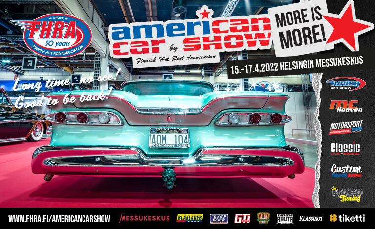 American Car Show, Tuning Car Show, Classic Car Show, Custom Truck Show, MC Heaven & Motorsport 2020 Liput