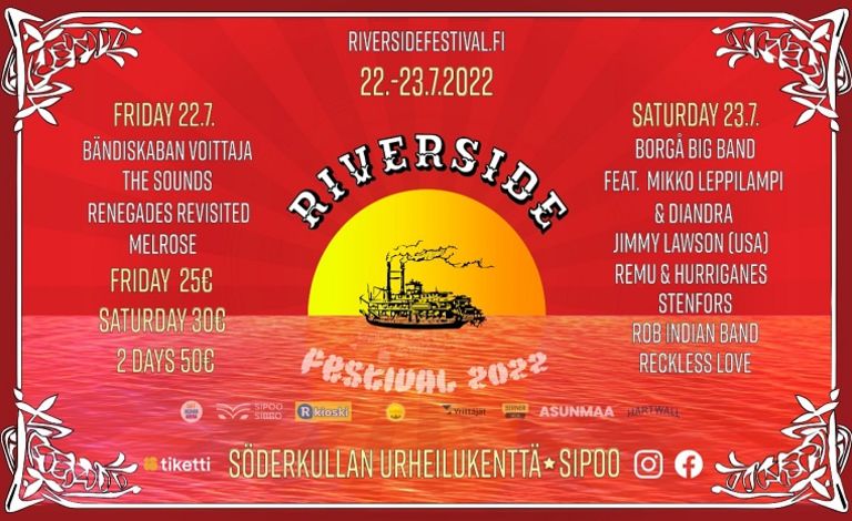 Riverside Festival 2022 Liput