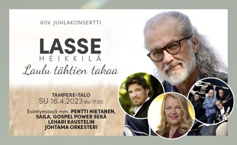 Lasse Heikkilä 60 vuotta -juhlakonsertti - live stream Tickets