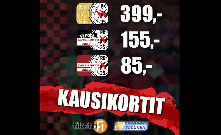 PK-35 kausikortti 2022 (Miesten Ykkönen) Liput