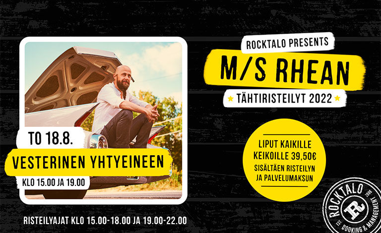 M/S Rhean Tähtiristeilyt: Vesterinen Yhtyeineen (at 15:00) Tickets