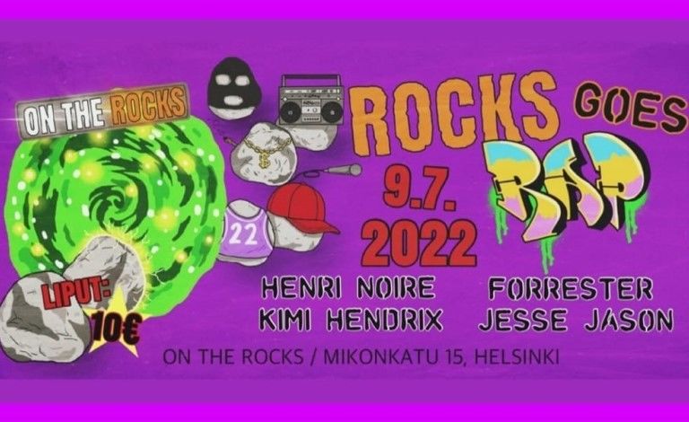 Rocks goes Rap: Henri Noire, Kimi Hendrix, Forrester, Jesse Jason Liput
