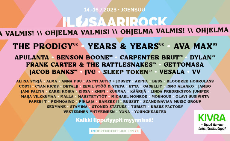 Ilosaarirock 2023 Liput