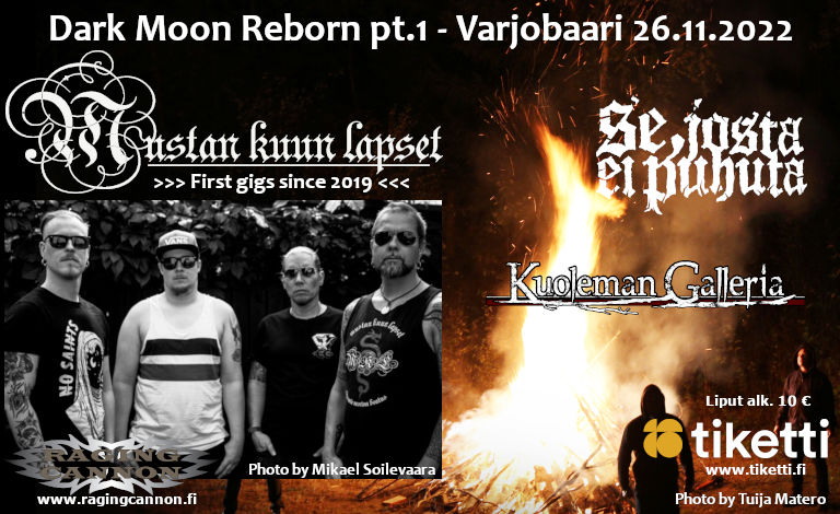 Dark Moon Reborn pt.1: Mustan Kuun Lapset / Se, Josta ei puhuta / Kuoleman Galleria Biljetter