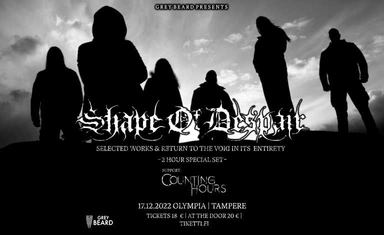 Shape of Despair + Counting Hours Tampereen Olympiassa