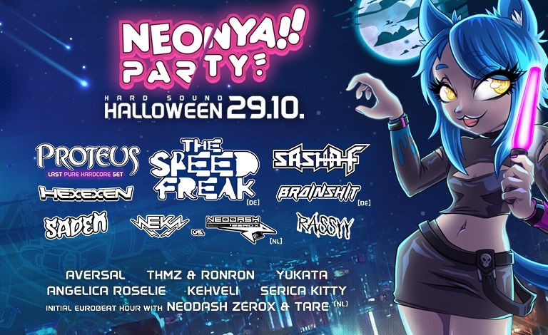 Neonya!! Party Hard Sound Halloween: The Speed Freak (DE), Sasha F + more Tickets