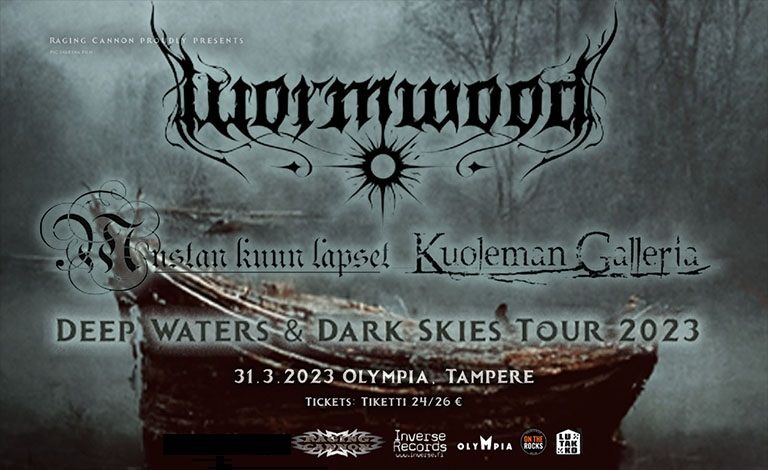 Deep Waters & Dark Skies Tour 2023: Wormwood (SWE) / Mustan Kuun Lapset / Kuoleman Galleria Tickets