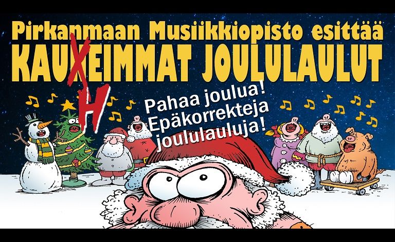 Pirkanmaan musiikkiopisto esittää: Kauheimmat joululaulut Liput