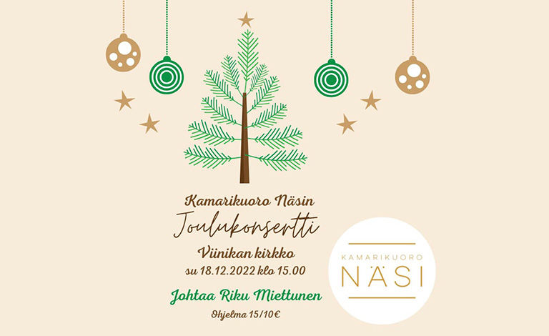 Kamarikuoro Näsi – Joulukonsertti Liput