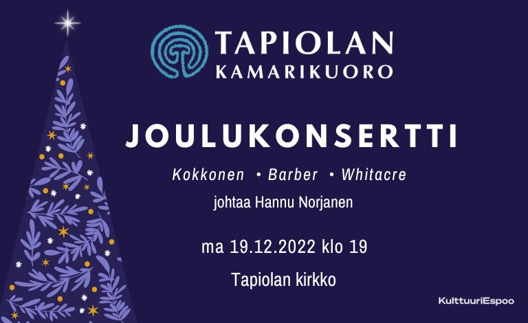 Tapiolan Kamarikuoron Joulukonsertti Tickets