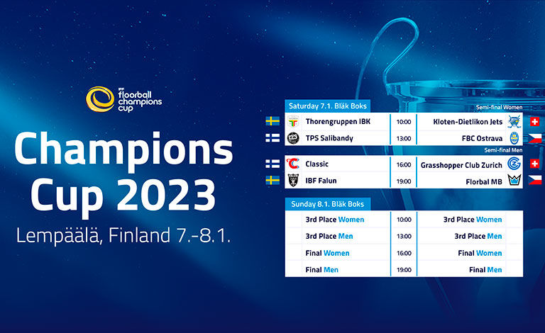Salibandyn Champions Cup 2023 Liput