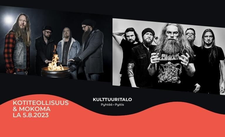 Pyhtään Kulttuuritalon kesäkonsertit: Kotiteollisuus ja Mokoma Biljetter