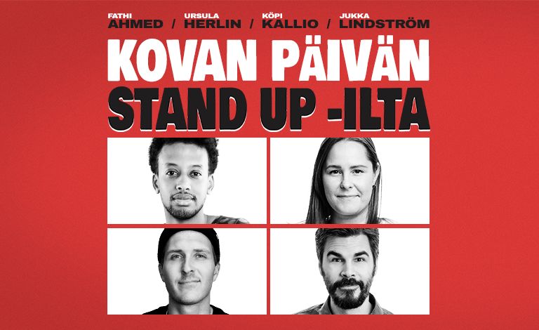 Kovan päivän stand up -ilta Liput