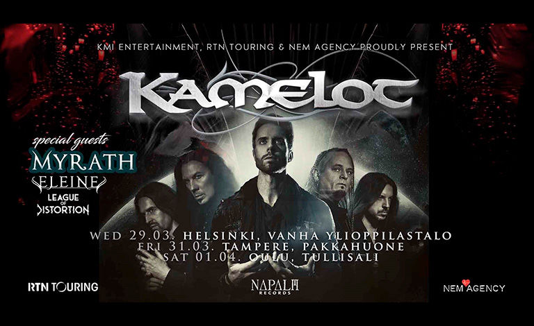 KAMELOT – Awaken The World 2023 with special guests: Myrath (TUN), Eleine (SWE), League Of Distortion (GER) Liput