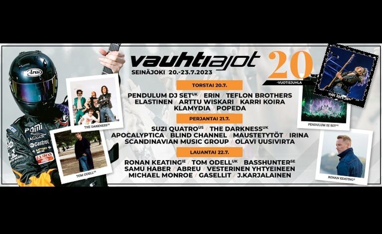 Vauhtiajot Rock & Race Festival 2023 Liput