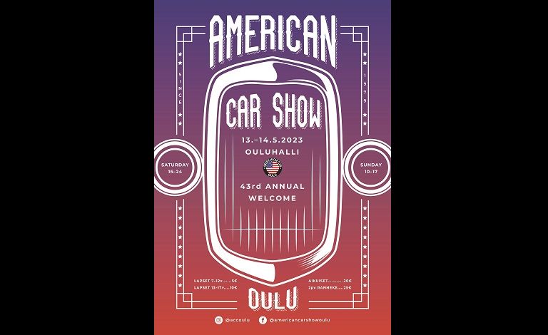 American Car Show Oulu 2023 Biljetter