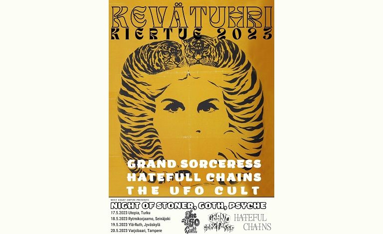 KEVÄTUHRI-KIERTUE: The UFO Cult / Hateful Chains / Grand Sorceress Biljetter