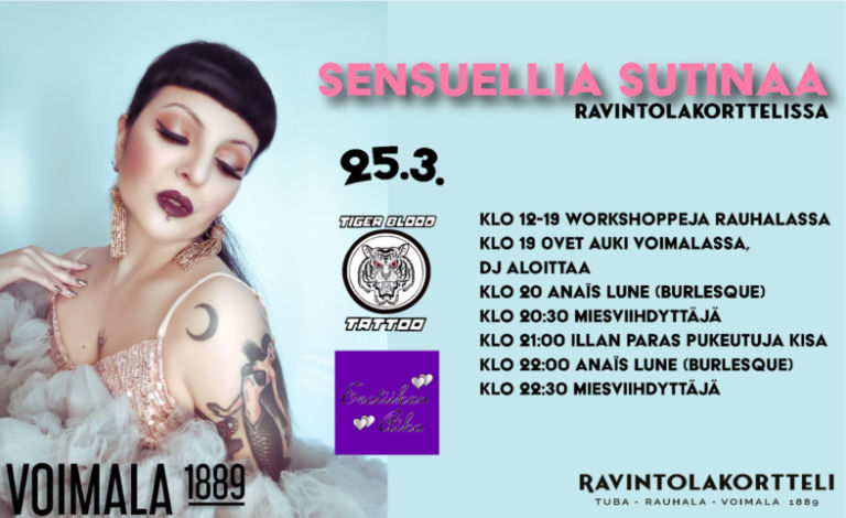 Sensuellia Sutinaa - Erotiikan Aikaa Tickets