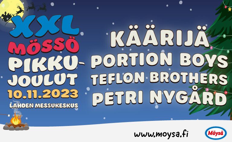 XXL Mössö Pikkujoulut 2023 Liput