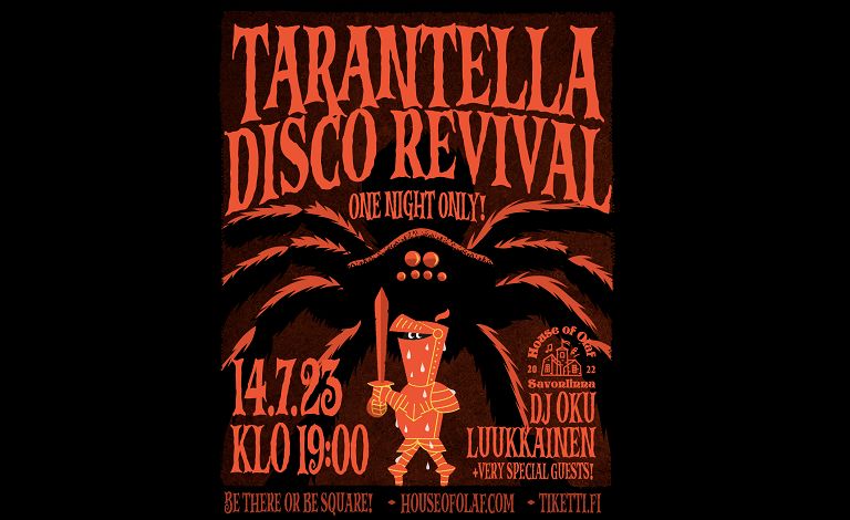 Tarantella Disco Revival - DJ Oku Luukkainen + Very Special Guests Liput