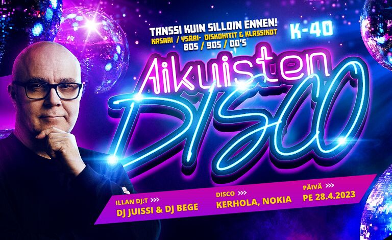 Aikuisten Disco K-40 Tickets