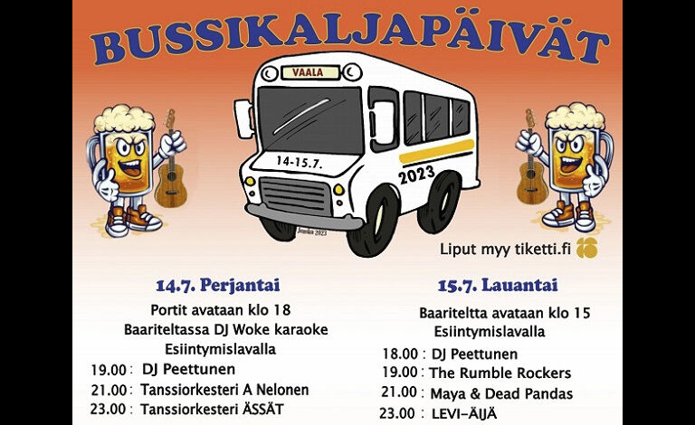 Bussikaljapäivät Liput