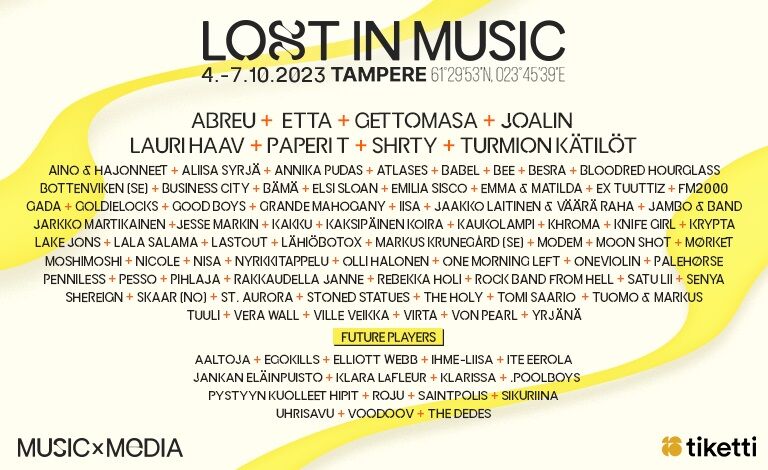 Lost In Music Festival 2023 Liput