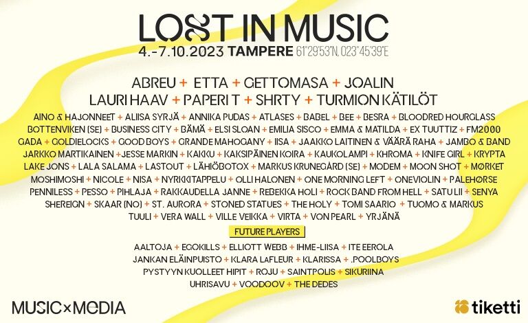 Lost In Music Festival 2023 Liput