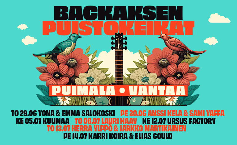 Backaksen puistokeikat 2023 Liput