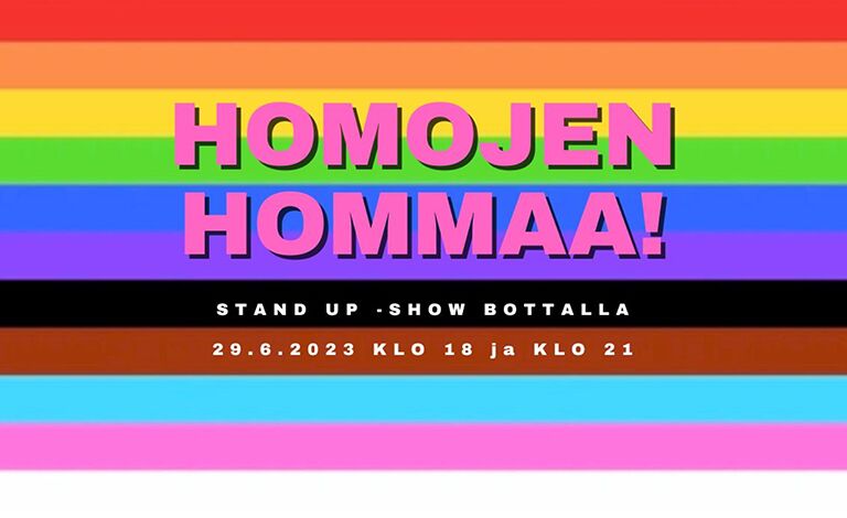 Homojen Hommaa! stand up -show Liput