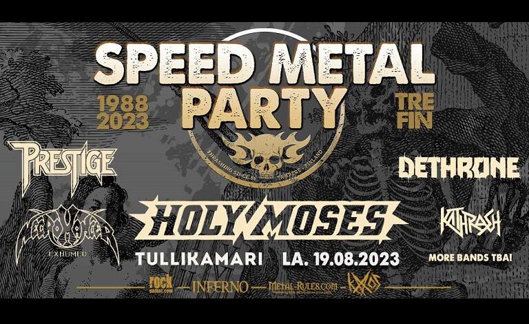 SPEED METAL PARTY 2023: Holy Moses (GER), Prestige, Dethrone, Necromancer ”Exhumed” + others! Liput