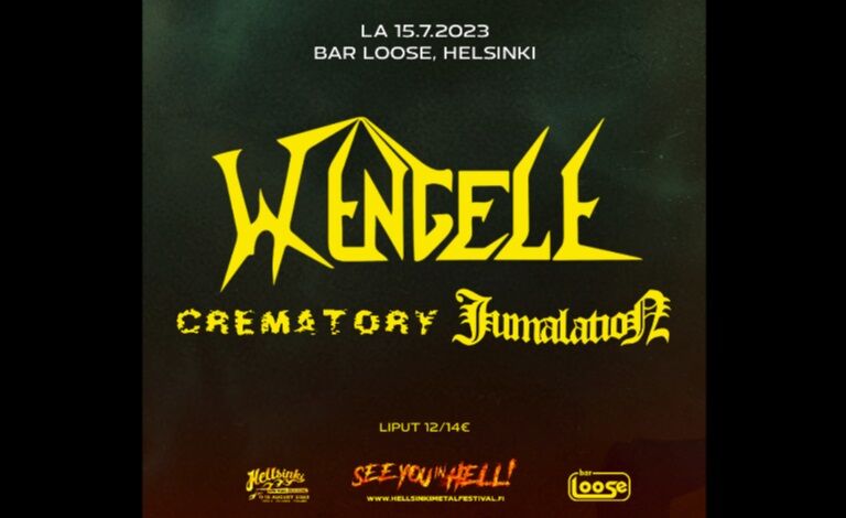 See You In Hell: Dementia, Wengele, Crematory, Jumalation Liput
