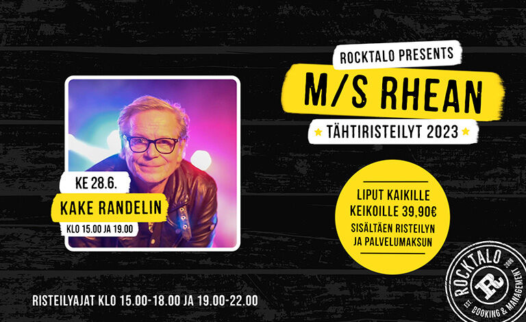 M/S Rhean Tähtiristeilyt: Kake Randelin (klo 15:00) Liput